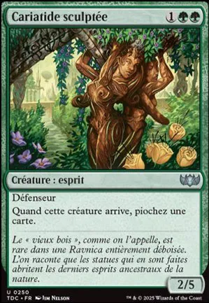 Cariatide sculptée