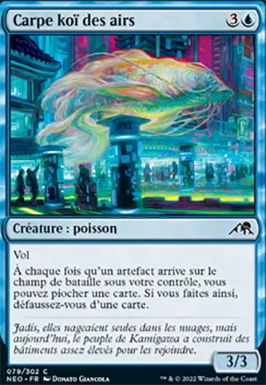 Carpe koï des airs
