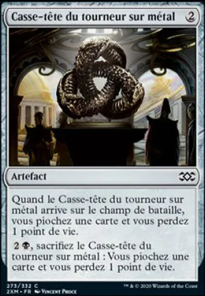 Casse-tête du tourneur sur métal