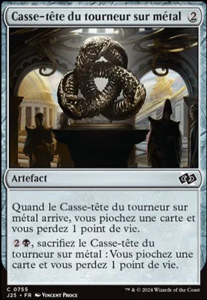 Casse-tête du tourneur sur métal