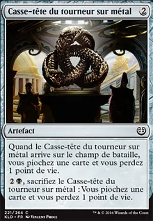 Casse-tête du tourneur sur métal