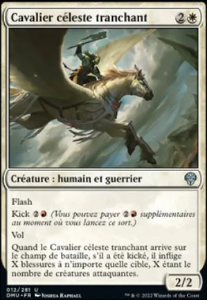 Cavalier céleste tranchant