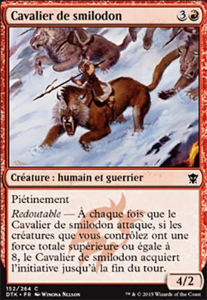 Cavalier de smilodon