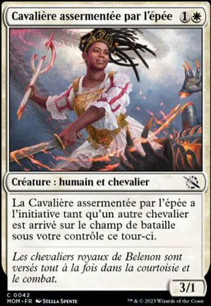 Cavalière assermentée par l'épée