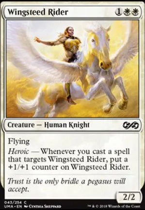 Cavalière au destrier ailé