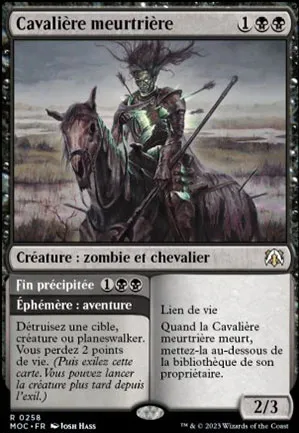 Cavalière meurtrière // Fin précipitée