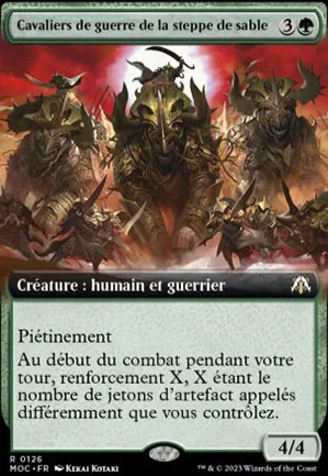 Cavaliers de guerre de la steppe de sable