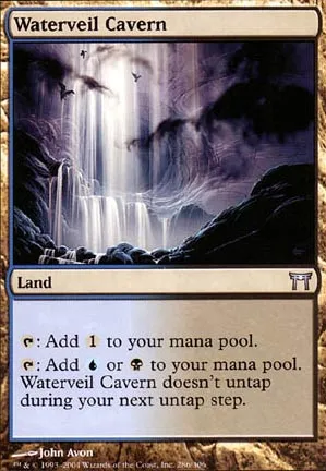 Caverne voilée d'eau