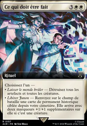 Ce qui doit être fait