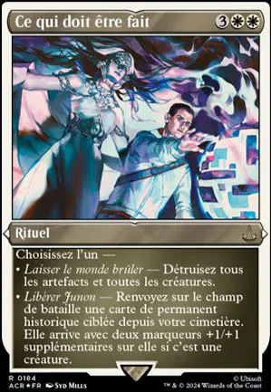 Ce qui doit être fait