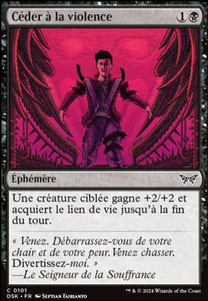 Céder à la violence