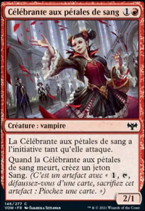 Célébrante aux pétales de sang