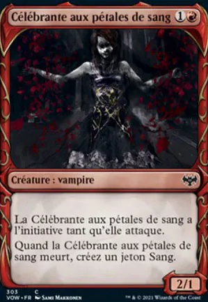 Célébrante aux pétales de sang