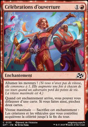 Célébrations d'ouverture