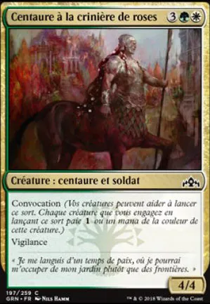 Centaure à la crinière de roses