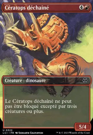 Cératops déchaîné