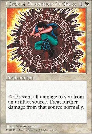 Cercle de protection : artefacts
