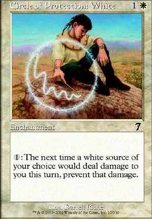 Cercle de protection : blanc