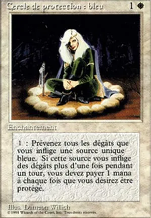 Cercle de protection : bleu