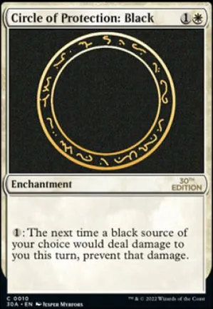 Cercle de protection : noir