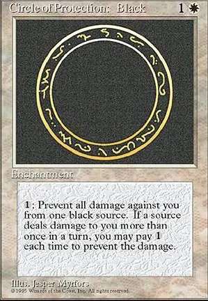 Cercle de protection : noir
