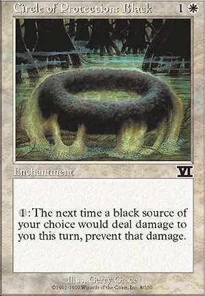 Cercle de protection : noir