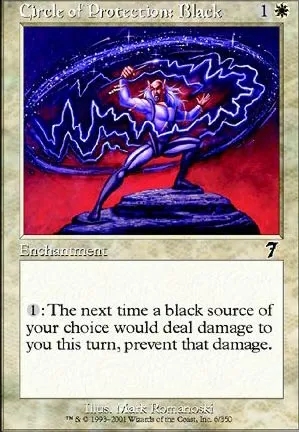 Cercle de protection : noir