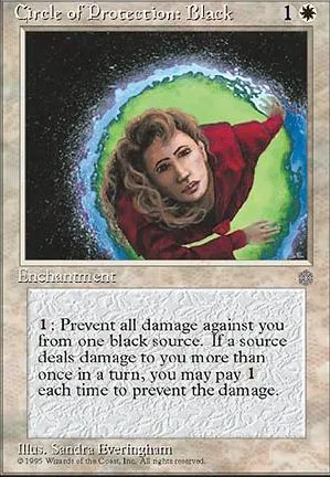 Cercle de protection : noir