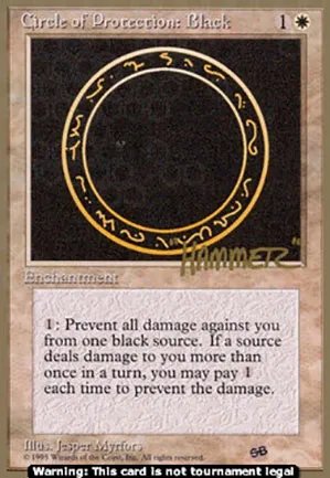 Cercle de protection : noir