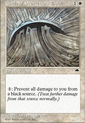 Cercle de protection : noir