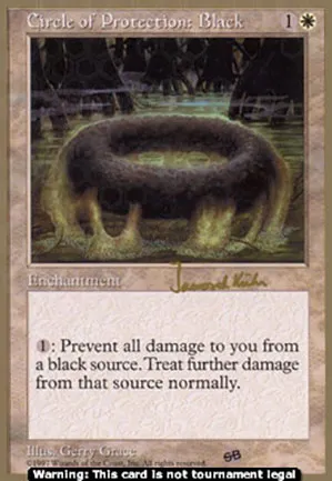 Cercle de protection : noir