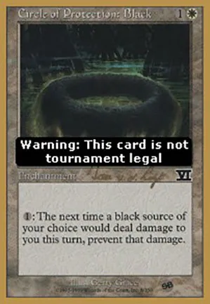 Cercle de protection : noir