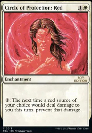 Cercle de protection : rouge