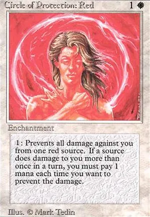 Cercle de protection : rouge