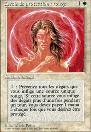 Cercle de protection : rouge