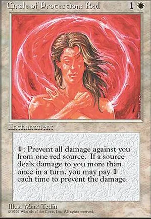 Cercle de protection : rouge