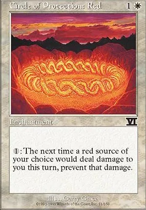 Cercle de protection : rouge