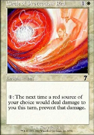Cercle de protection : rouge