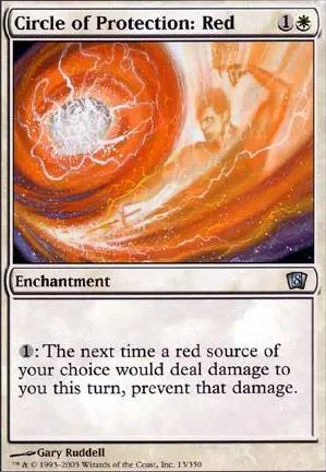 Cercle de protection : rouge