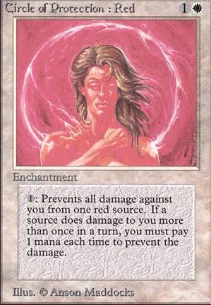 Cercle de protection : rouge