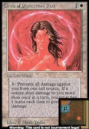 Cercle de protection : rouge