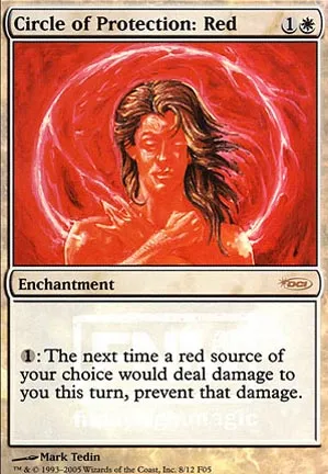 Cercle de protection : rouge