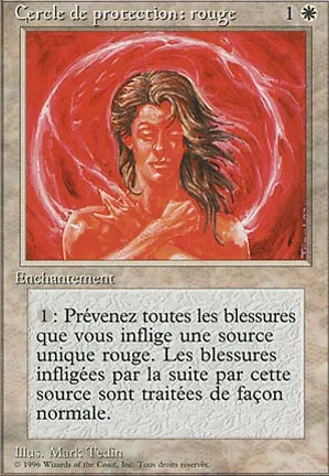 Cercle de protection : rouge