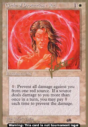 Cercle de protection : rouge