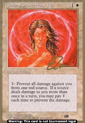 Cercle de protection : rouge