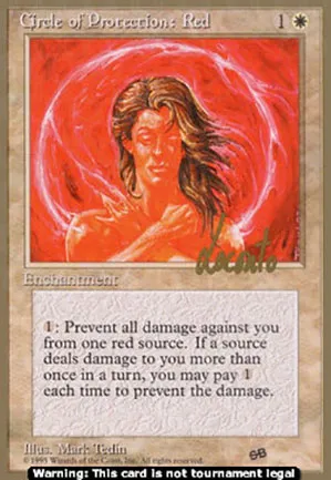 Cercle de protection : rouge