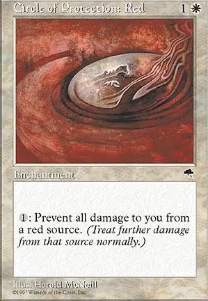 Cercle de protection : rouge