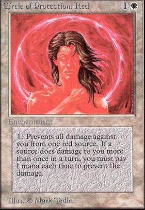 Cercle de protection : rouge