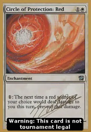 Cercle de protection : rouge