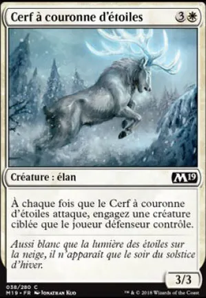 Cerf à couronne d'étoiles